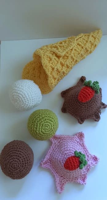 FREE Ice Cream Crochet Pattern Ribblr