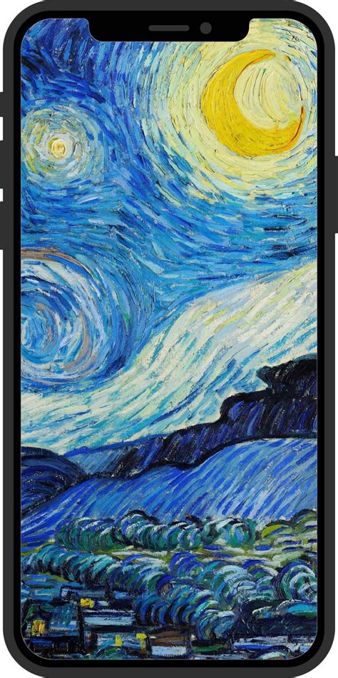 無料壁紙フィンセントファンゴッホ星月夜 1889 Vincent Van Gogh The Starry Night