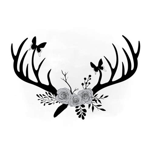 Moose Antlers Drawing | Free download on ClipArtMag