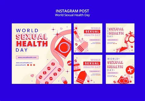 Free Psd Instagram Posts Collection For World Sexual Health Day