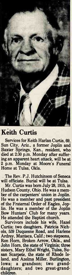 Keith Harlan Curtis 1915 1984 Find A Grave Memorial