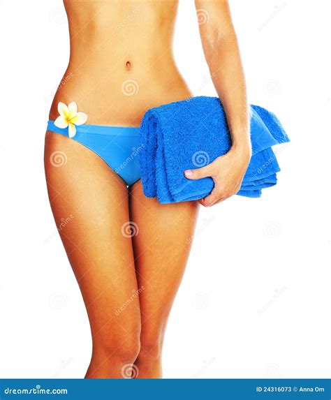 Fuselage Parfait De Femme Dans Le Bikini Image Stock Image Du Beau