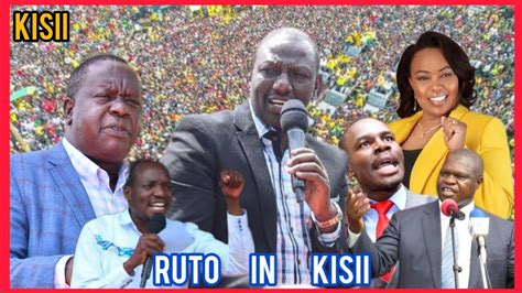 RUTO AND MATIANG I HEROIC RECEPTION KISII TODAY RUTO IN KISII TODAY