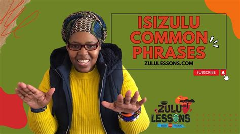 Isizulu Common Phrases Compilation Learn Zulu Beginner 46 Off