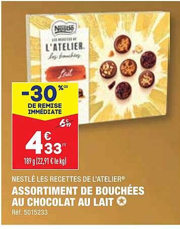 Promo Assortiment De Bouch Es Au Chocolat Au Lait Nestl Les Recettes