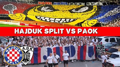 Corteo Ultras Torcida Split Hajduk Split Vs PAOK 10 08 2023 YouTube