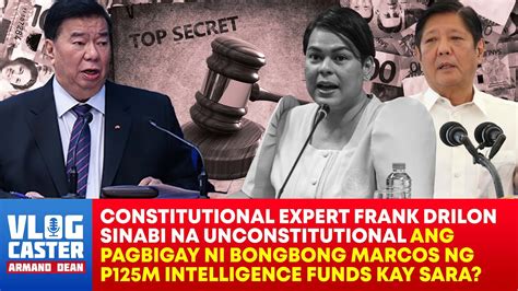 Drilon Sinabing AFP PNP NBI Lang Dapat Meron Intel Funds Marcos Sara