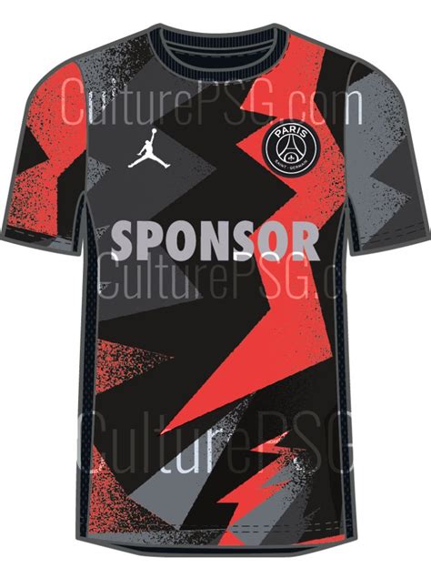 Club Exclu Maillot pré match PSG x Jordan gamme training rouge d