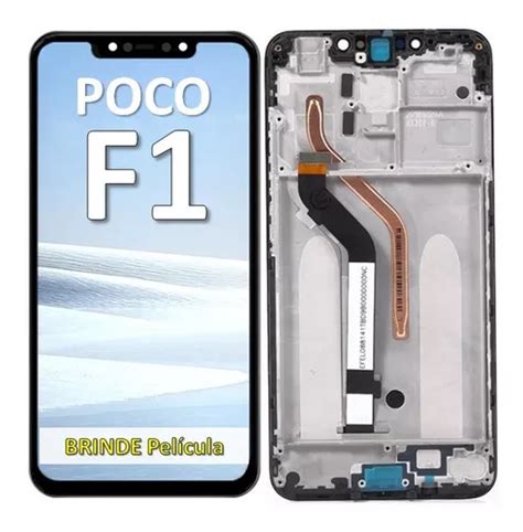 Tela Frontal Touch Display Aro Para Xiaomi Pocophone F Escorrega