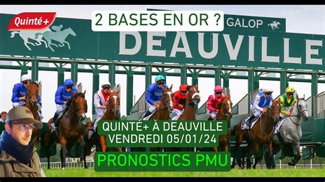 Pronostic PMU pour le Quinté du vendredi 5 janvier 2024 à Deauville