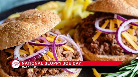 National Sloppy Joe Day On March 18 Youtube