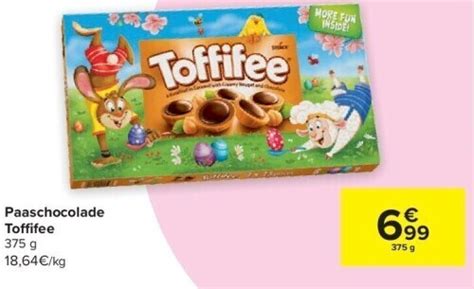 Paaschocolade Toffi Fee 375 G Promotie Bij Carrefour