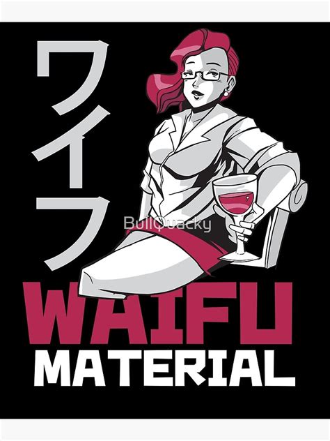 Waifu Hot Anime Girl Illustration Image Japanese Woman Poster For Sale By Bullquacky Redbubble