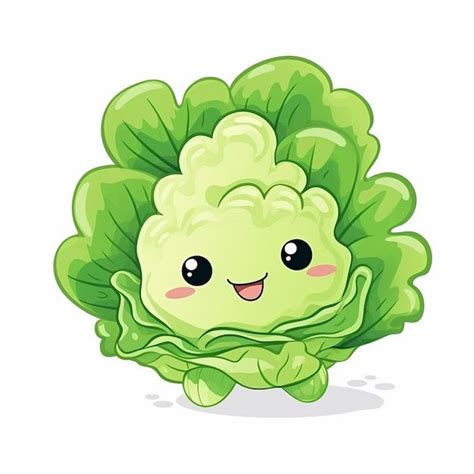 Lechuga De Dibujos Animados Premium Vector Freepik Vector Lechuga