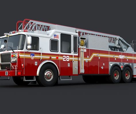 ArtStation - Fire Truck Ladder FDNY | Resources