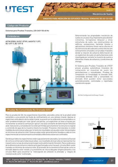 PDF ENSAYOS PARA MEDICIÓN DE ESFUERZO TRIAXIAL UU Sólo