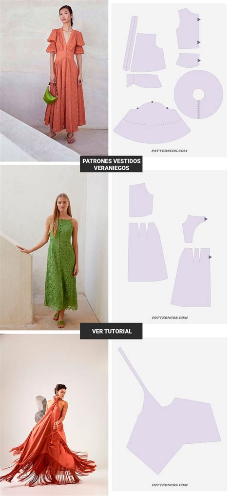 DIY 3 Patrones De Maxi Vestidos Para Verano Dress Sewing Patterns