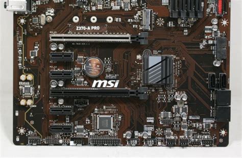 Visual Inspection The Msi Z370 A Pro Motherboard Review Entry Level Business And Pleasure