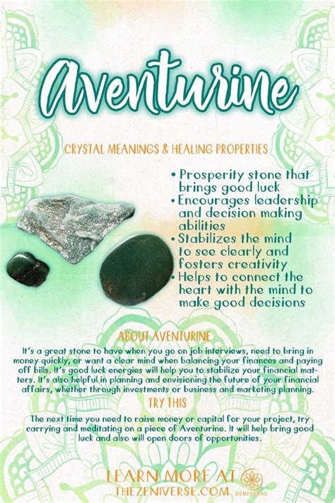 Discover the Power of Aventurine Crystals