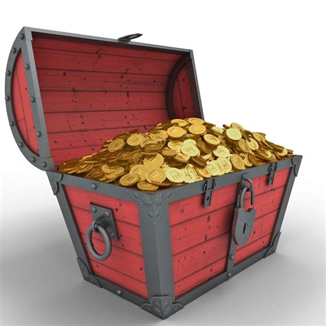 Treasure Chest Free 3D Model Obj Free3D