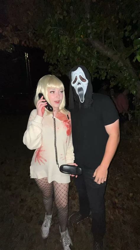 Couples Halloween Costume Idea🔪🔪🔪 -Ghostface and Casey from Scream ...