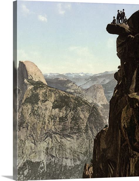 Vintage Photograph Of Glacier Point And Half Dome Yosemite National