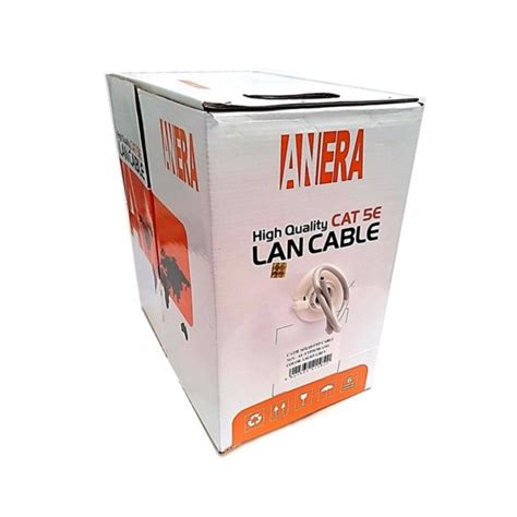 Rollo De Cable Utp Anera Ae Cat5e 305m 050mm 80cca 20cu 24awg Blanco