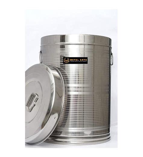 Buy V Metal Arts Stainless Steel Air Tight Kothi Drum 15 L Water