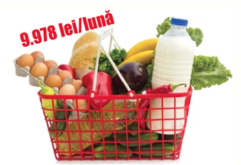 Coşul minim de consum pentru un trai decent 9 978 lei lună pentru o