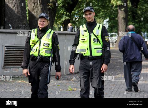 Riga Municipal Police in the park Latvia photo taken in september 9 ...