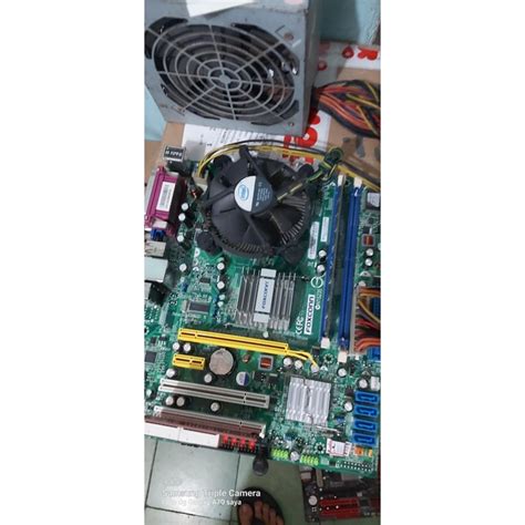 Jual Paketan Motherboard DDR2 G31 Foxconn Quadcore Q6600 Fan Original