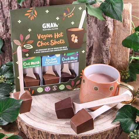 Gnaw Vegan Hot Chocolate Gifts Oat Milk Hot Chocolate Gift Set Tasty