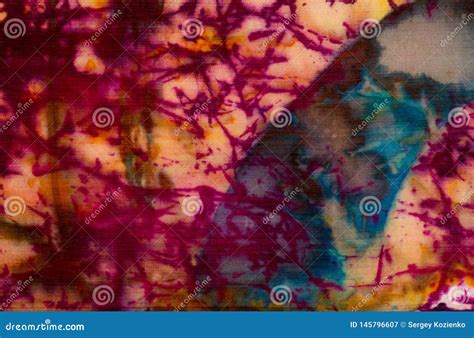 Colorful Abstraction Fragment Hot Batik Handmade Abstract Surrealism