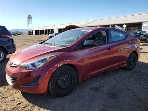 2016 Hyundai Elantra Se For Sale Az Phoenix Mon Apr 15 2024 Used And Repairable Salvage