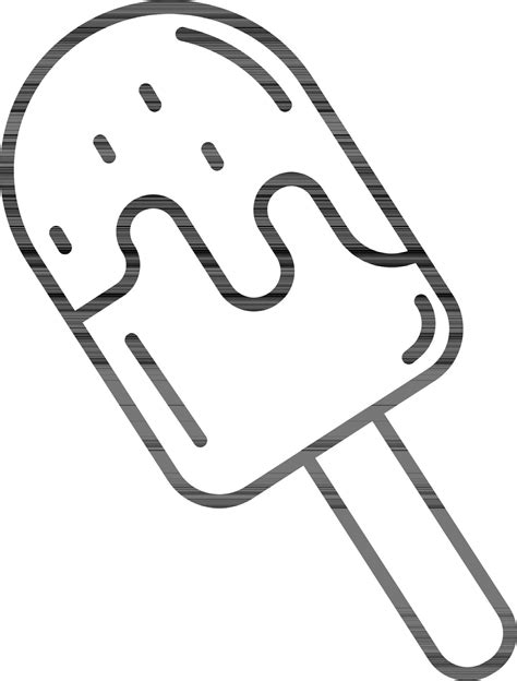 Ice Cream Stick Icon In Black Line Art 24325809 Vector Art At Vecteezy