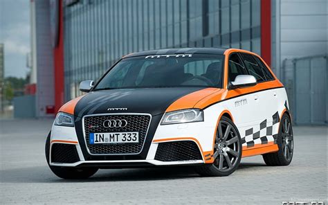 Hd Wallpaper Mtm Audi Rs Sportback Black White And Orange