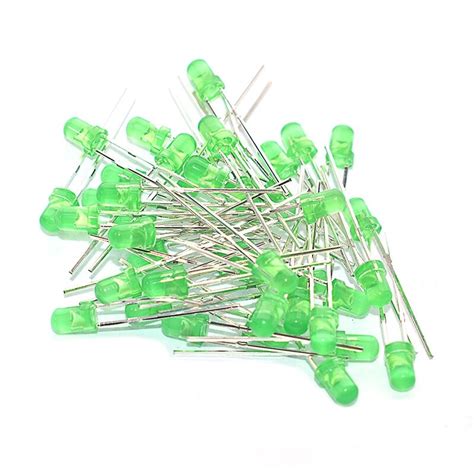 100PC Lot 5MM F3 3mm LED Diode Light Assorted Kit Green Blue White