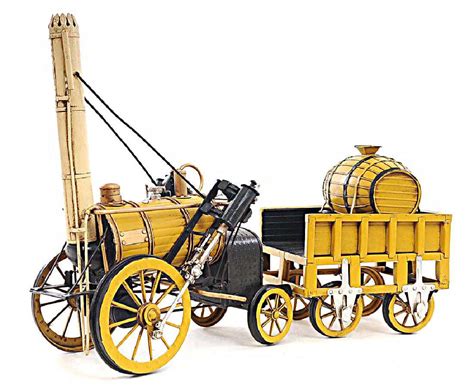 1829 YELLOW STEPHENSON ROCKET STEAM LOCOMOTIVE