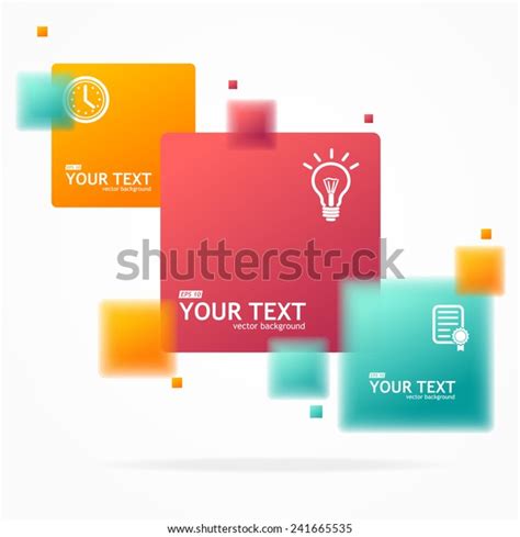 Vector Colorful Text Boxes Infographics Options Stock Vector Royalty