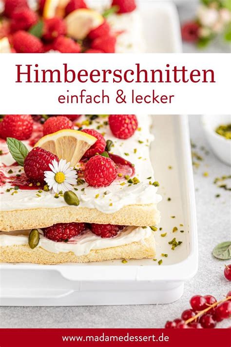 Himbeer Mascarpone Schnitten Madame Dessert Rezept Himbeeren