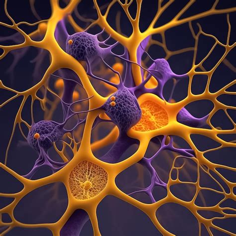 Neuron Network Brain Cells Human Nervous System And Brain Activity