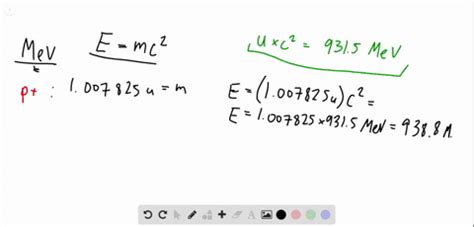 Determine the rest mass energies of an electron, a proton, and a ...