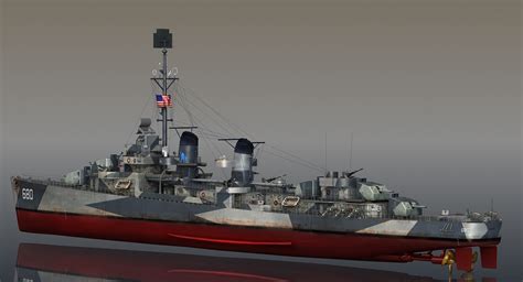 3D Model Devil Uss Melvin Dd TurboSquid 1222952