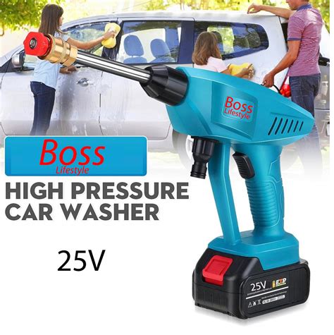 Boss 25v Lithium Battery Car Washing Water Gun Electric Portable Charging Water Gun Household