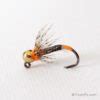 Orange Double Hot Spot Jig Barbless Nymph Frostyfly