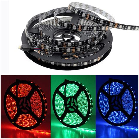 Black PCB LED Strip 5050 DC12V Waterproof Flexible Led Light Tape 60LED