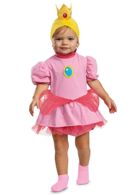 Girls Super Mario Bros Infant Posh Princess Peach Costume