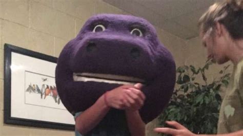 A Teen Is Going Viral After Getting Stuck Inside A Barney Costume