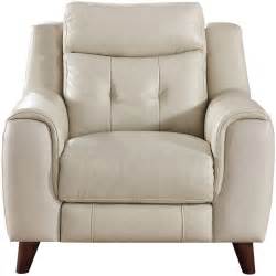 Paramount Cream Leather Power Reclining Living Room Set From Amax