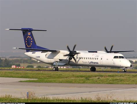 Bombardier Dhc 8 402 Q400 Team Lufthansa Augsburg Airways Aviation Photo 0719489